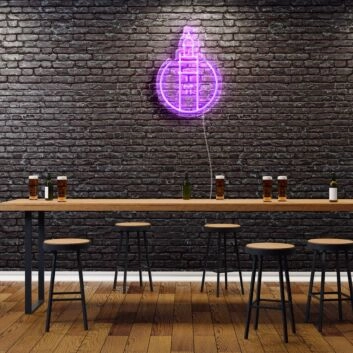 Marrakech City Icon Neon Sign