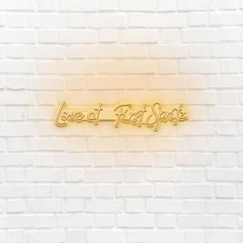 Love at First Spill LED Neon Sign
