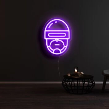 Robocop Neon Sign