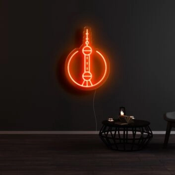 Shanghai City Icon Neon Sign