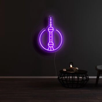 Shanghai City Icon Neon Sign