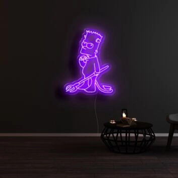 The Devil Simpsons Neon Sign