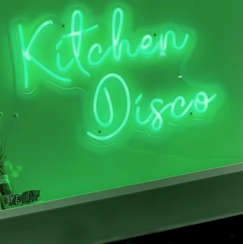 Kitchen Disco Neon Sign Turn Your Kitchen into a Dance Party