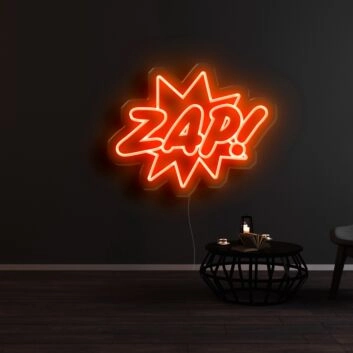 Zap Neon Sign