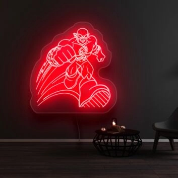 The Flash Running Neon Sign