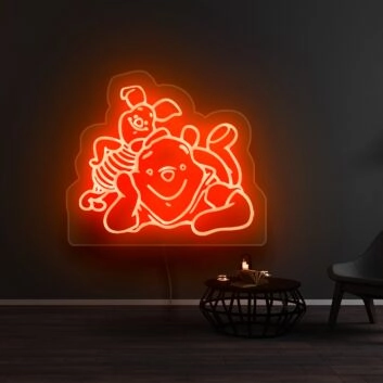 Winnie The Pooh Piglet Friend Neon Sign