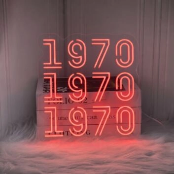 1970 1970 1970 Neon Sign