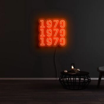 1970 1970 1970 Neon Sign