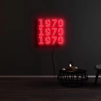 1970 1970 1970 Neon Sign
