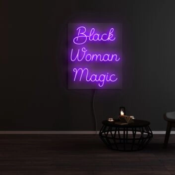 Black Woman Magic Neon Sign