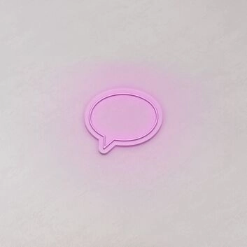 Speech Bubble LED Neon Sign