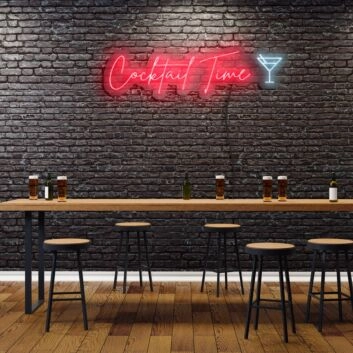 Cocktail Time Neon Sign