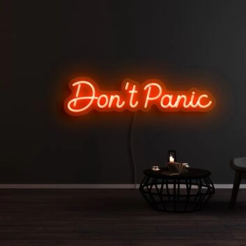 Dont Panic Neon Sign