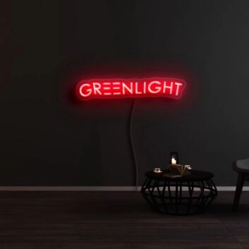 Green Light Neon Sign