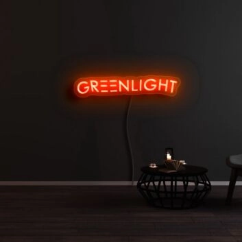 Green Light Neon Sign