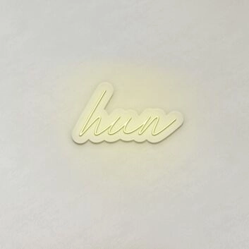 Hun LED Neon Sign