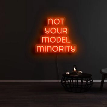 Not Your Model Minority Neon Sign