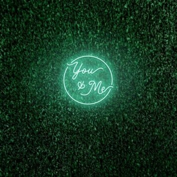 You &amp; Me LED Neon Sign