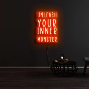 Unleash Your Inner Monster Neon Sign