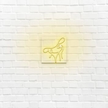 Lady Hat Face LED Neon Sign