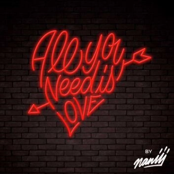 All You Need Is Love Lettering Neon Sign