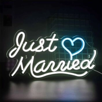 Just Married LED Neon Sign