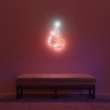 Boxing Gloves Neon Sign