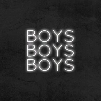 Boys Boys Boys Neon Sign