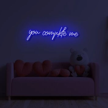 You Complete Me LED Neon Sign