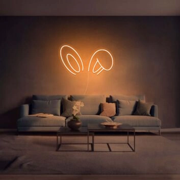 Bunny Ears Neon Sign