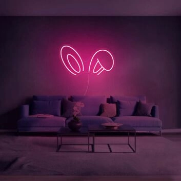 Bunny Ears Neon Sign