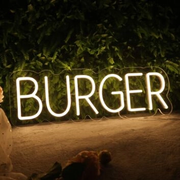 Burger Neon Sign