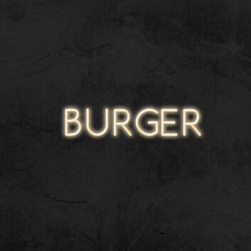Burger Neon Sign