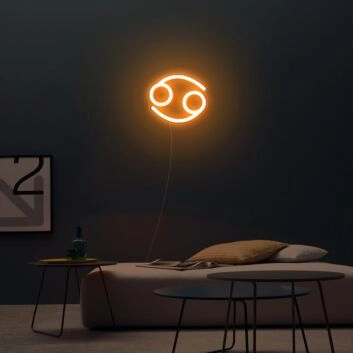 Cancer Zodiac Neon Sign