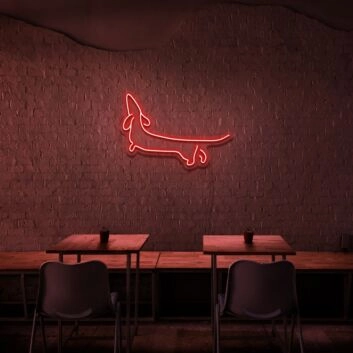 Dacheshund Neon Sign