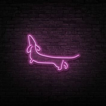 Dacheshund Neon Sign