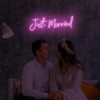 Just Married LED Neon Sign