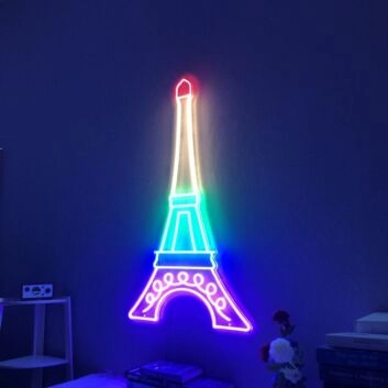 Eiffel Tower Neon Sign