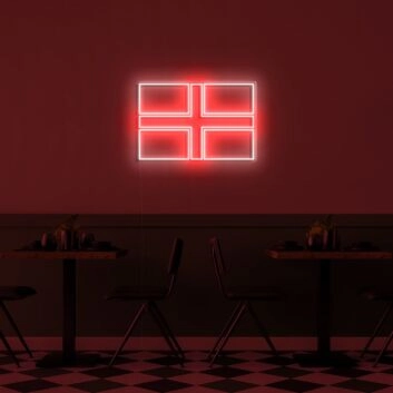 England Flag Neon Sign
