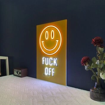 Fck Off Smiley Emoji Neon Sign