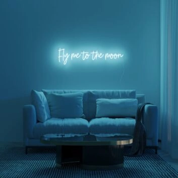 Fly Me To The Moon Neon Sign