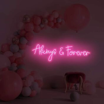 Forever &amp; Ever LED Neon Sign