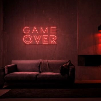 Game Over Neon Sign