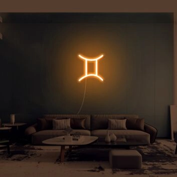 Gemini Zodiac Neon Sign