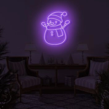 Snowman LED Sign