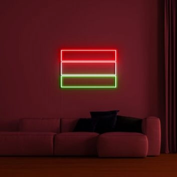 Hungary Flag Neon Sign