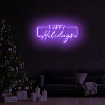 Happy Holiday LED Sign