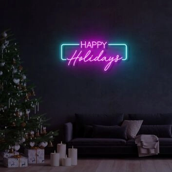 Happy Holiday LED Sign