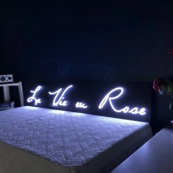 La Vie En Rose French Neon Sign