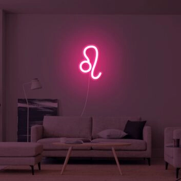 Leo Zodiac Neon Sign